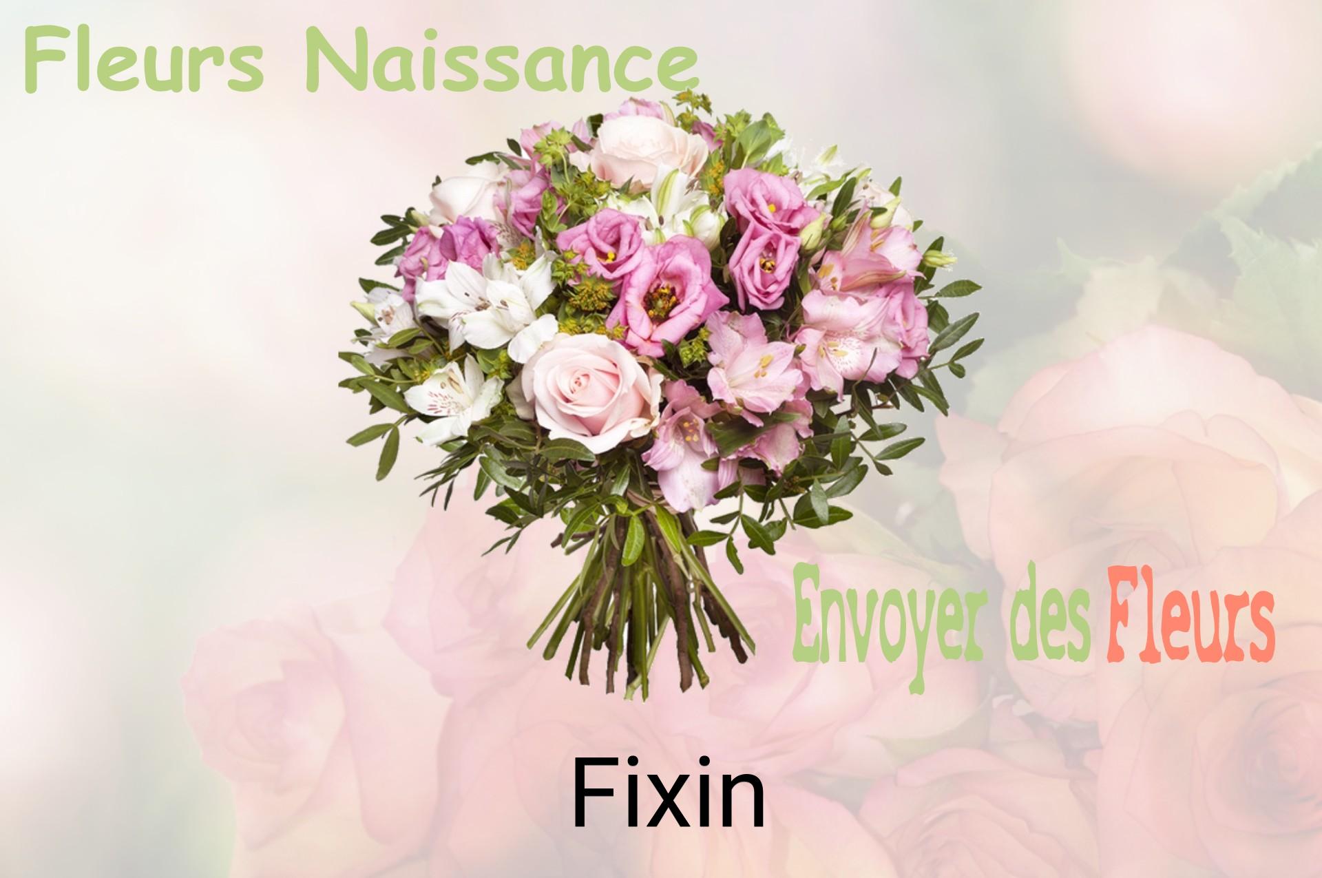 Bouquet de fleurs de naissance livré à Fixin